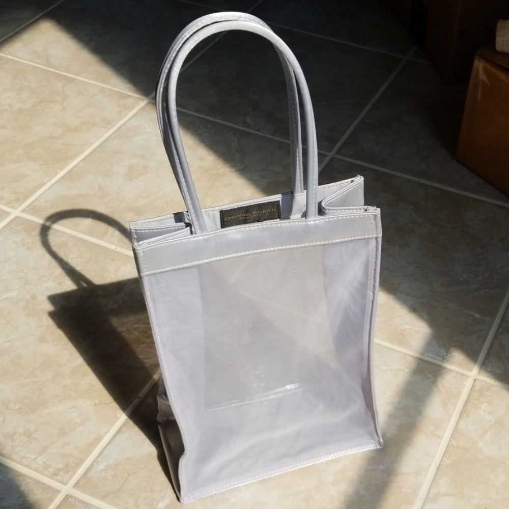 Donna Karan Clear Mesh Tote - Great for Stadiums!